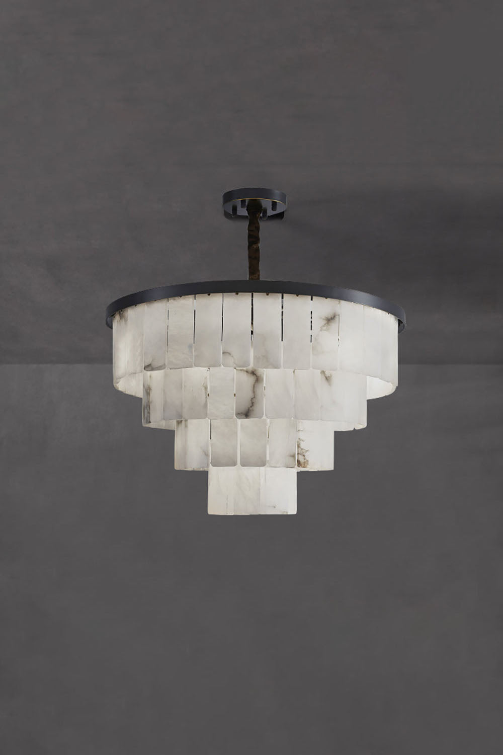 Luxurious Cascading Snow Plaster Chandelier - view 24 | morylighting