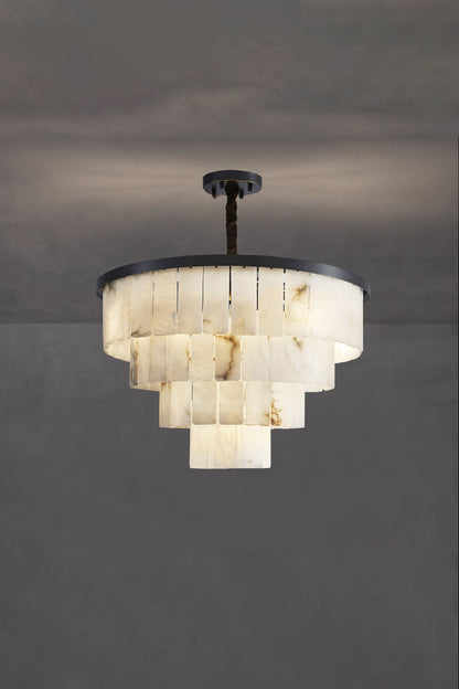 Luxurious Cascading Snow Plaster Chandelier - view 25 | morylighting