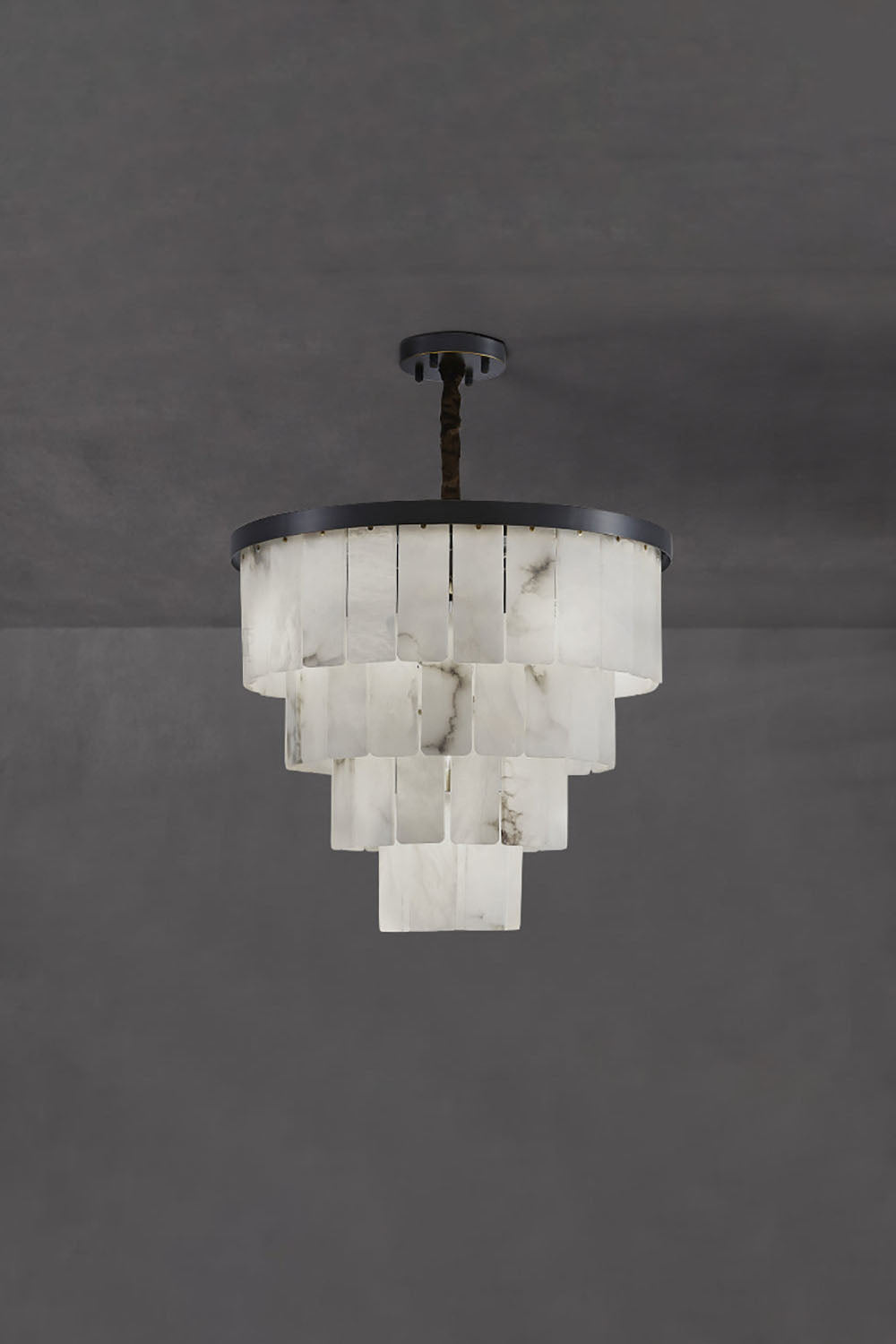 Luxurious Cascading Snow Plaster Chandelier - view 26 | morylighting