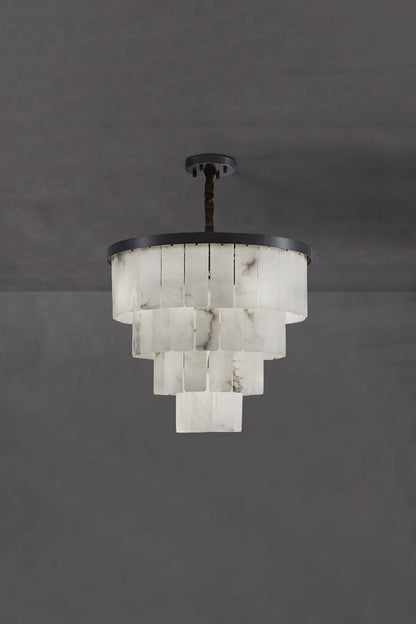 Luxurious Cascading Snow Plaster Chandelier - view 26 | morylighting