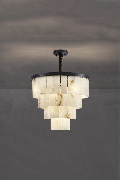 Luxurious Cascading Snow Plaster Chandelier - view 27 | morylighting