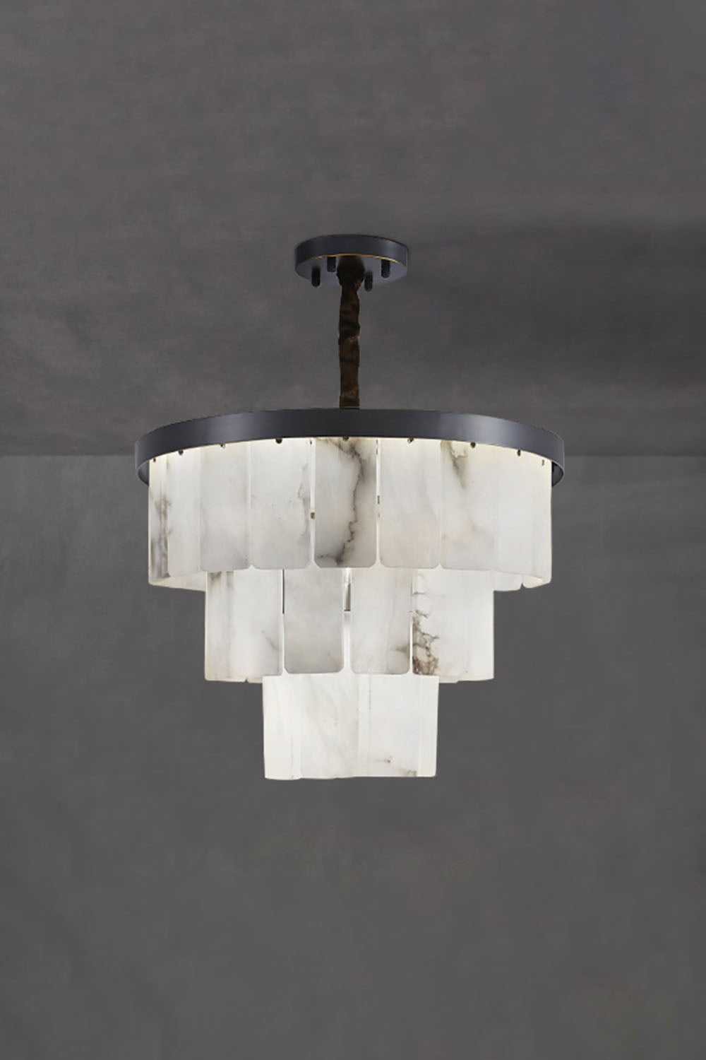 Luxurious Cascading Snow Plaster Chandelier - view 28 | morylighting