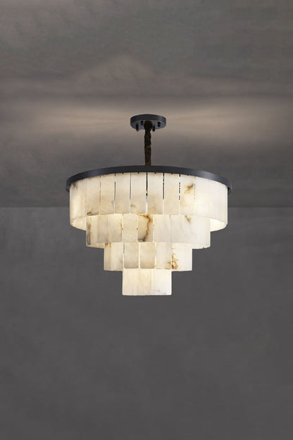 Luxurious Cascading Snow Plaster Chandelier - view 29 | morylighting