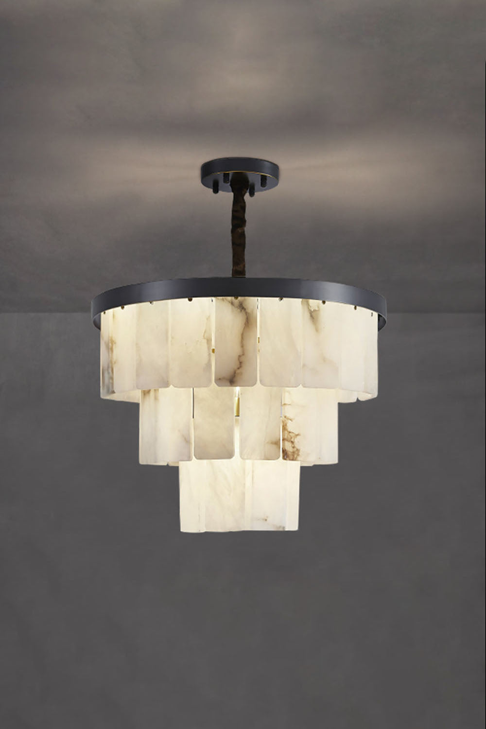 Luxurious Cascading Snow Plaster Chandelier - view 30 | morylighting