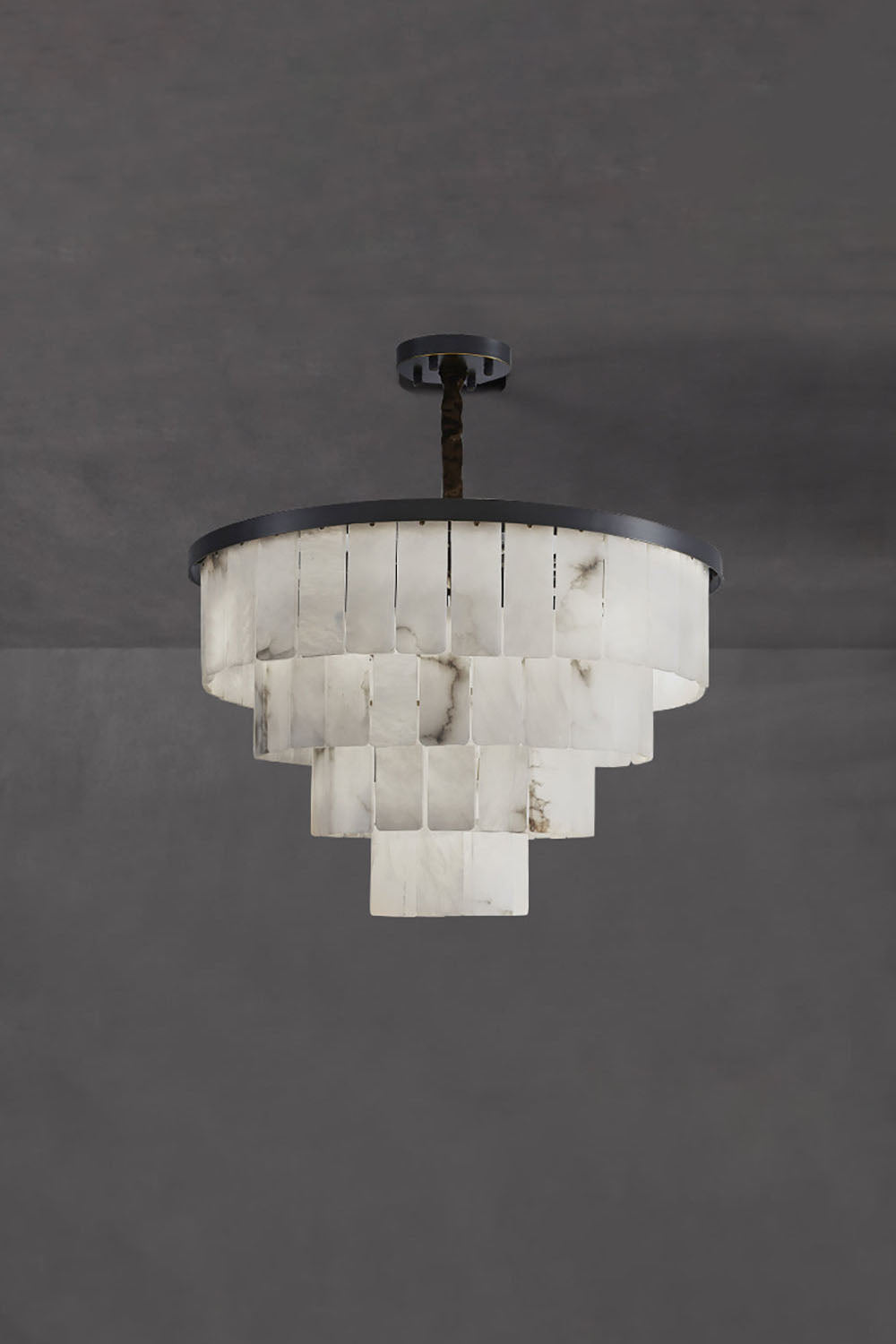 Luxurious Cascading Snow Plaster Chandelier - view 33 | morylighting