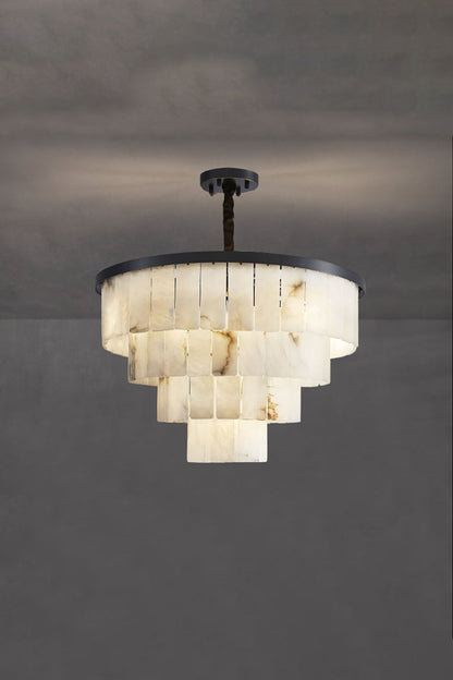 Luxurious Cascading Snow Plaster Chandelier - view 34 | morylighting