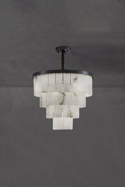 Luxurious Cascading Snow Plaster Chandelier - view 35 | morylighting