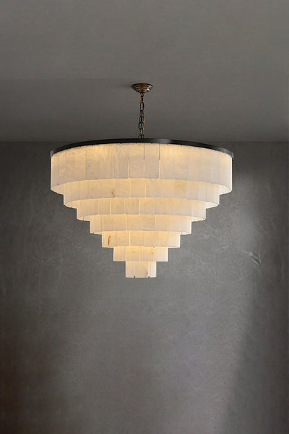 Luxurious Cascading Snow Plaster Chandelier - view 36 | morylighting
