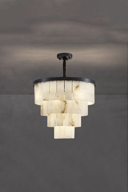 Luxurious Cascading Snow Plaster Chandelier - view 37 | morylighting