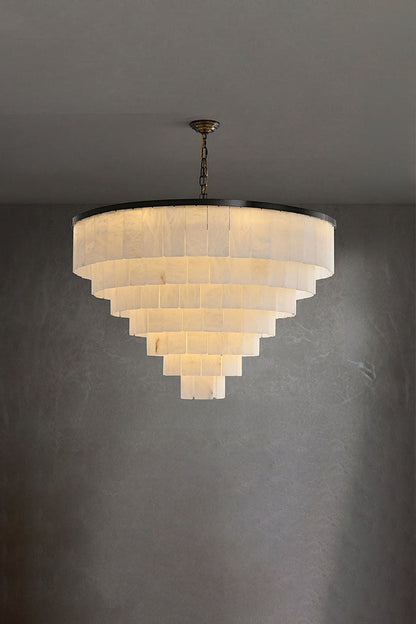 Luxurious Cascading Snow Plaster Chandelier - view 38 | morylighting