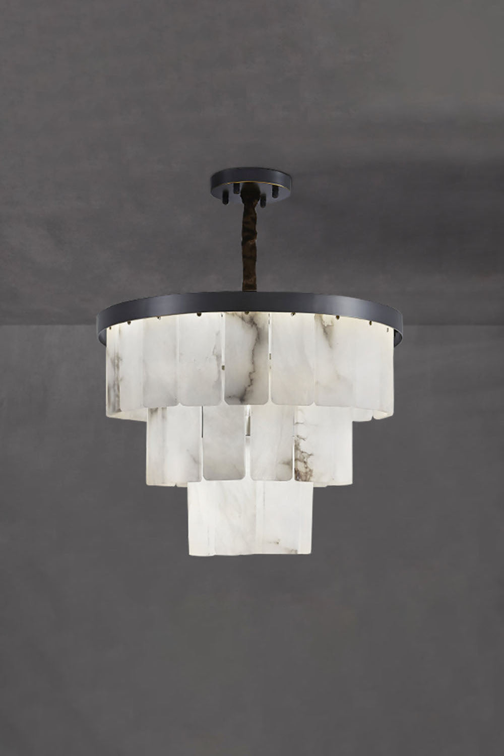 Luxurious Cascading Snow Plaster Chandelier - view 39 | morylighting