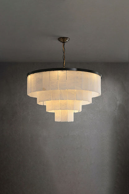 Luxurious Cascading Snow Plaster Chandelier - view 40 | morylighting