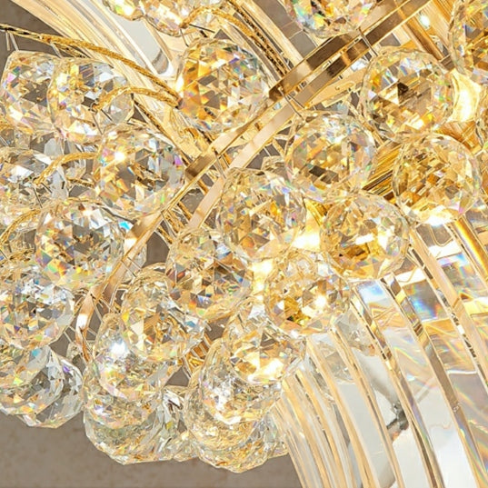 Morylighting Grand Radiance Round Crystal Chandelier - Background Shot