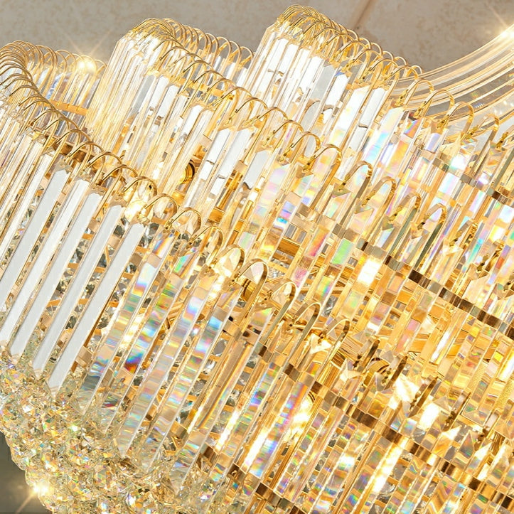 Morylighting Grand Radiance Round Crystal Chandelier - Background Shot