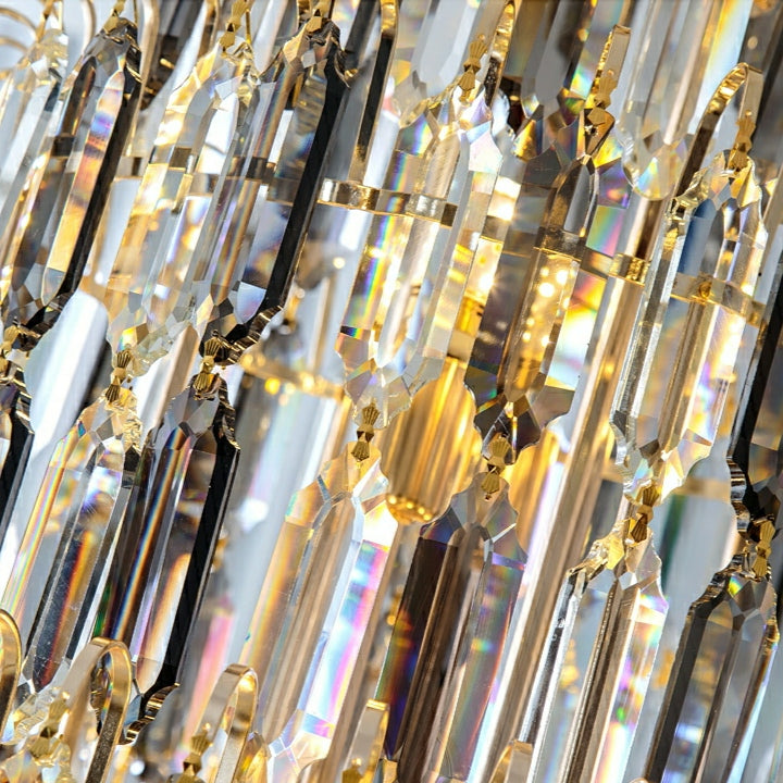 Morylighting Grand Lumina K9 Crystal Long Chandelier - Background Shot