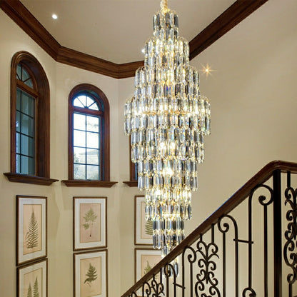 Morylighting Grand Lumina K9 Crystal Long Chandelier - upscale American kitchen