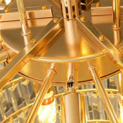 Morylighting Grand Luminous Round K9 Crystal Chandelier - Background Shot