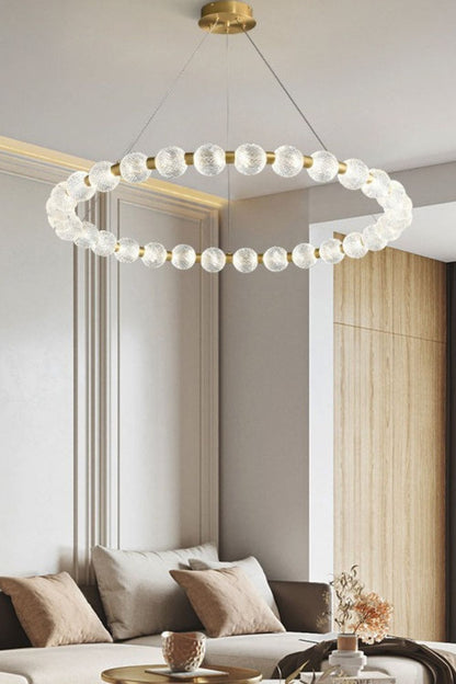 Luxury Pearl Ring Chandelier - morylighting
