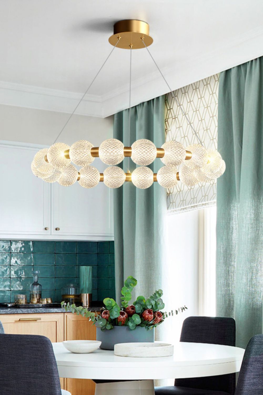 Luxury Pearl Ring Chandelier - morylighting