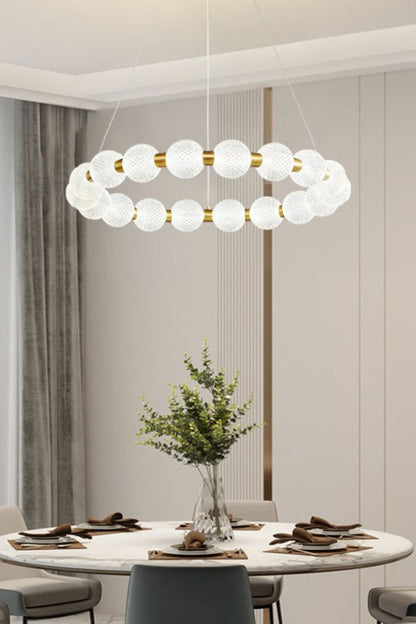 Luxury Pearl Ring Chandelier - morylighting
