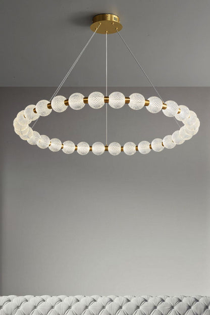 Luxury Pearl Ring Chandelier - morylighting