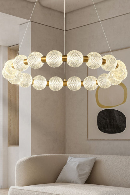 Luxury Pearl Ring Chandelier - morylighting