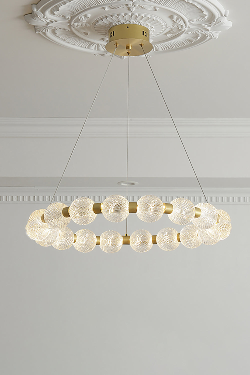 Luxury Pearl Ring Chandelier - morylighting