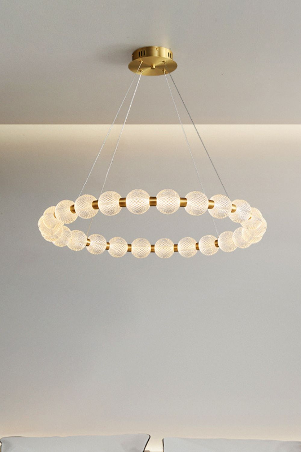 Luxury Pearl Ring Chandelier - morylighting