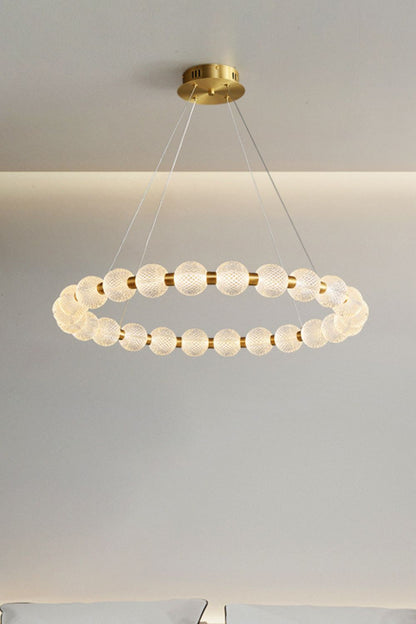 Luxury Pearl Ring Chandelier - morylighting