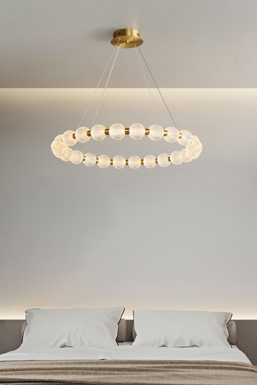 Luxury Pearl Ring Chandelier - morylighting