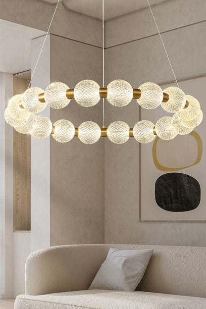 Luxury Pearl Ring Chandelier - morylighting