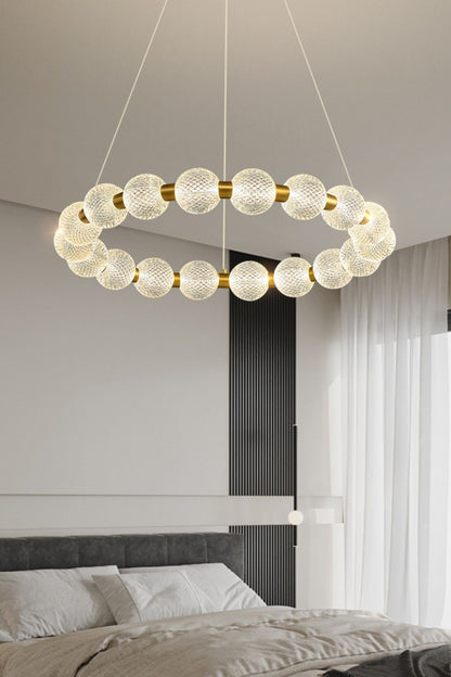 Luxury Pearl Ring Chandelier - morylighting