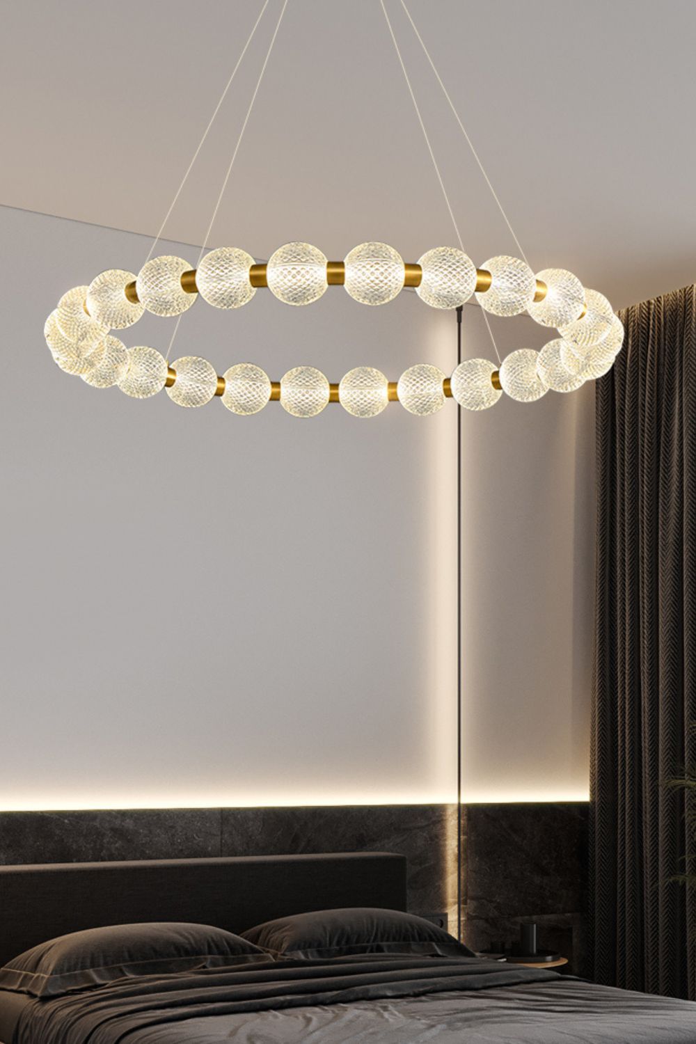 Luxury Pearl Ring Chandelier - morylighting