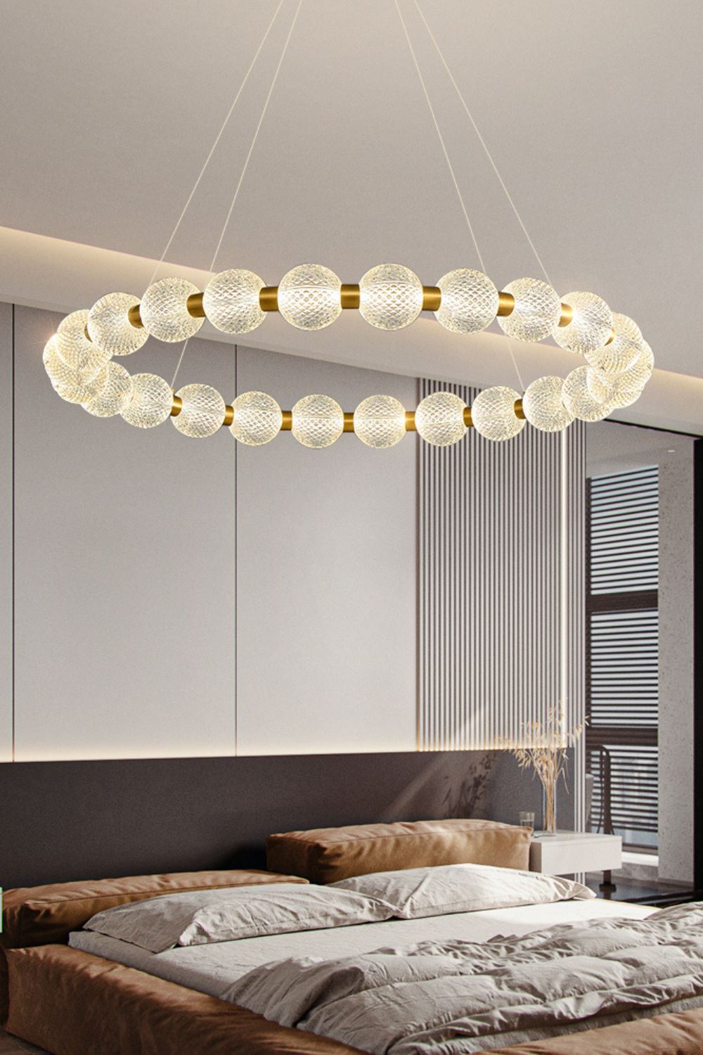 Luxury Pearl Ring Chandelier - morylighting