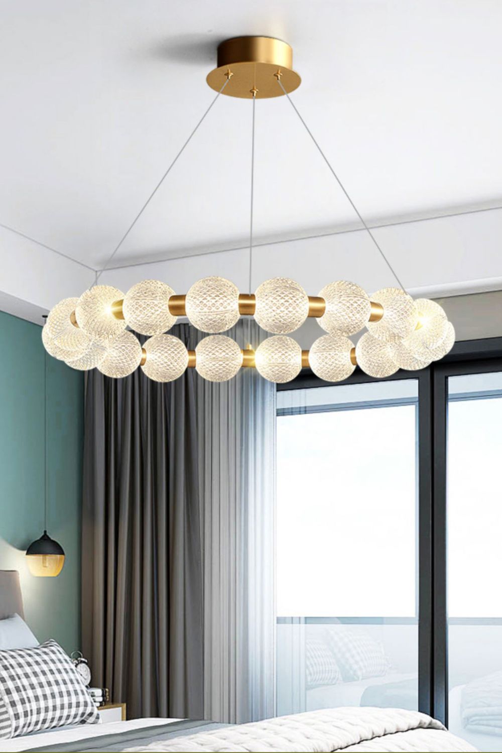 Luxury Pearl Ring Chandelier - morylighting