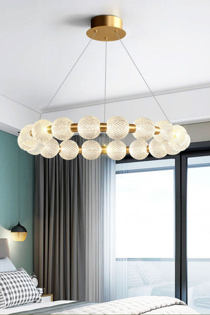 Luxury Pearl Ring Chandelier - morylighting