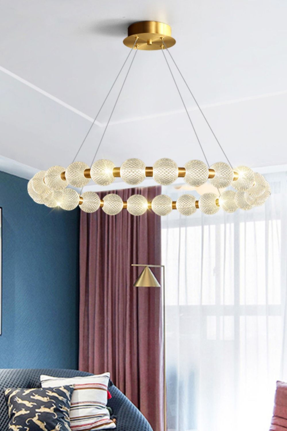 Luxury Pearl Ring Chandelier - morylighting