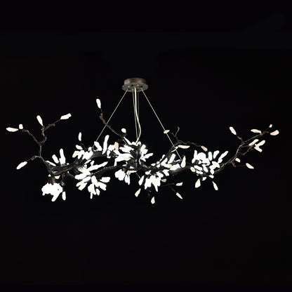 Selenite Crystal Blossom Branching Tree Chandelier