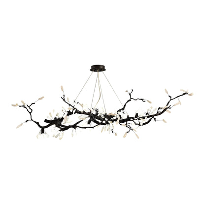 Selenite Crystal Blossom Branching Tree Chandelier