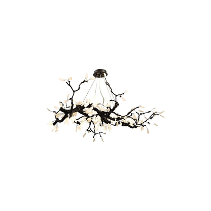 Selenite Crystal Blossom Branching Tree Chandelier