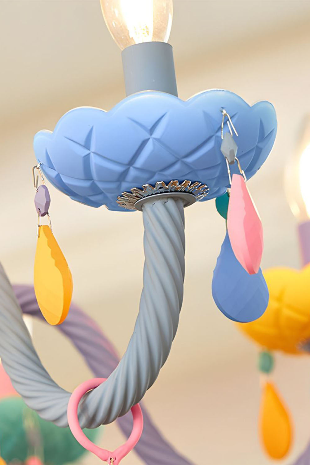 Macaron Children's Candle Chandelier - view 16 | morylighting