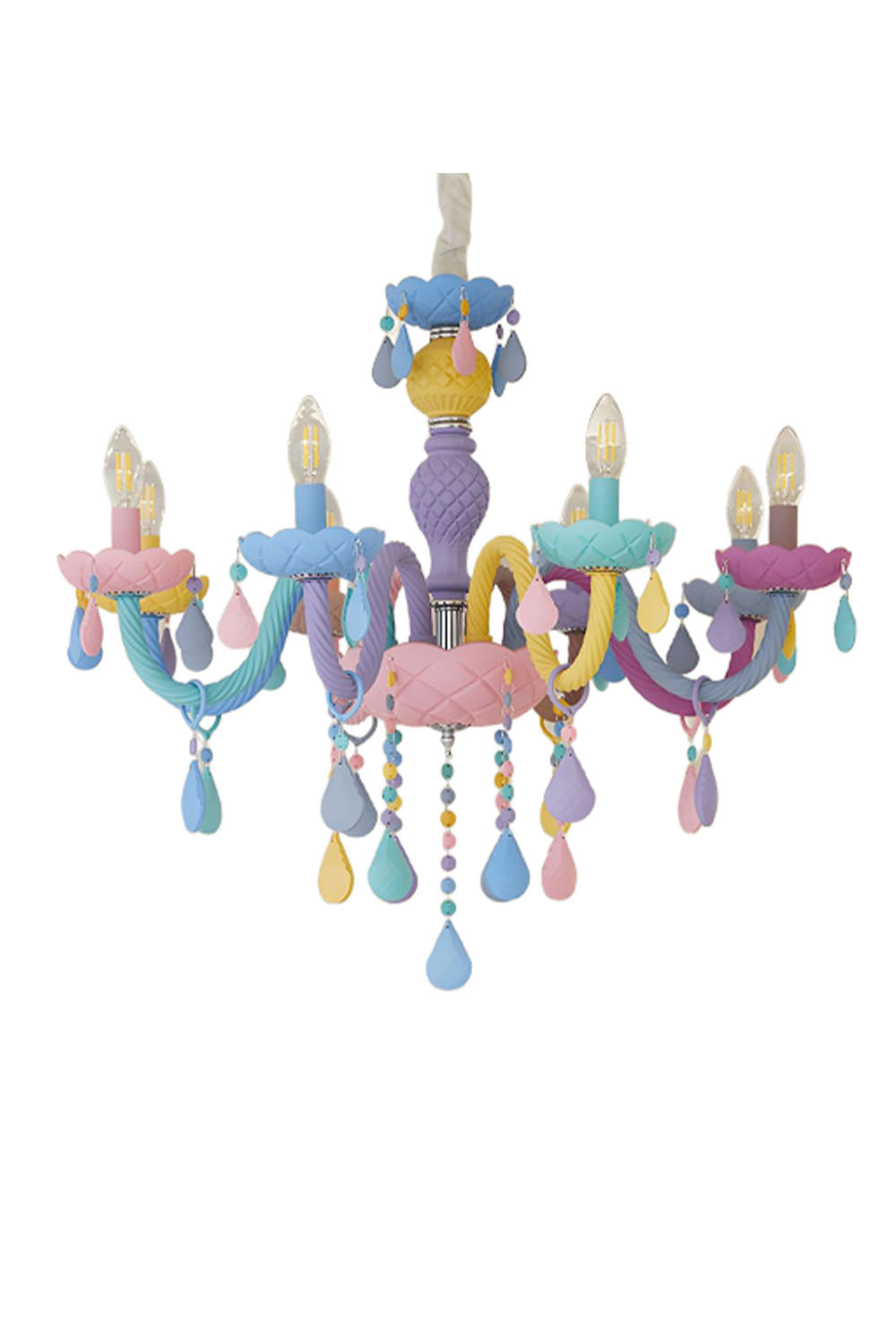 Macaron Children's Candle Chandelier - view 10 | morylighting