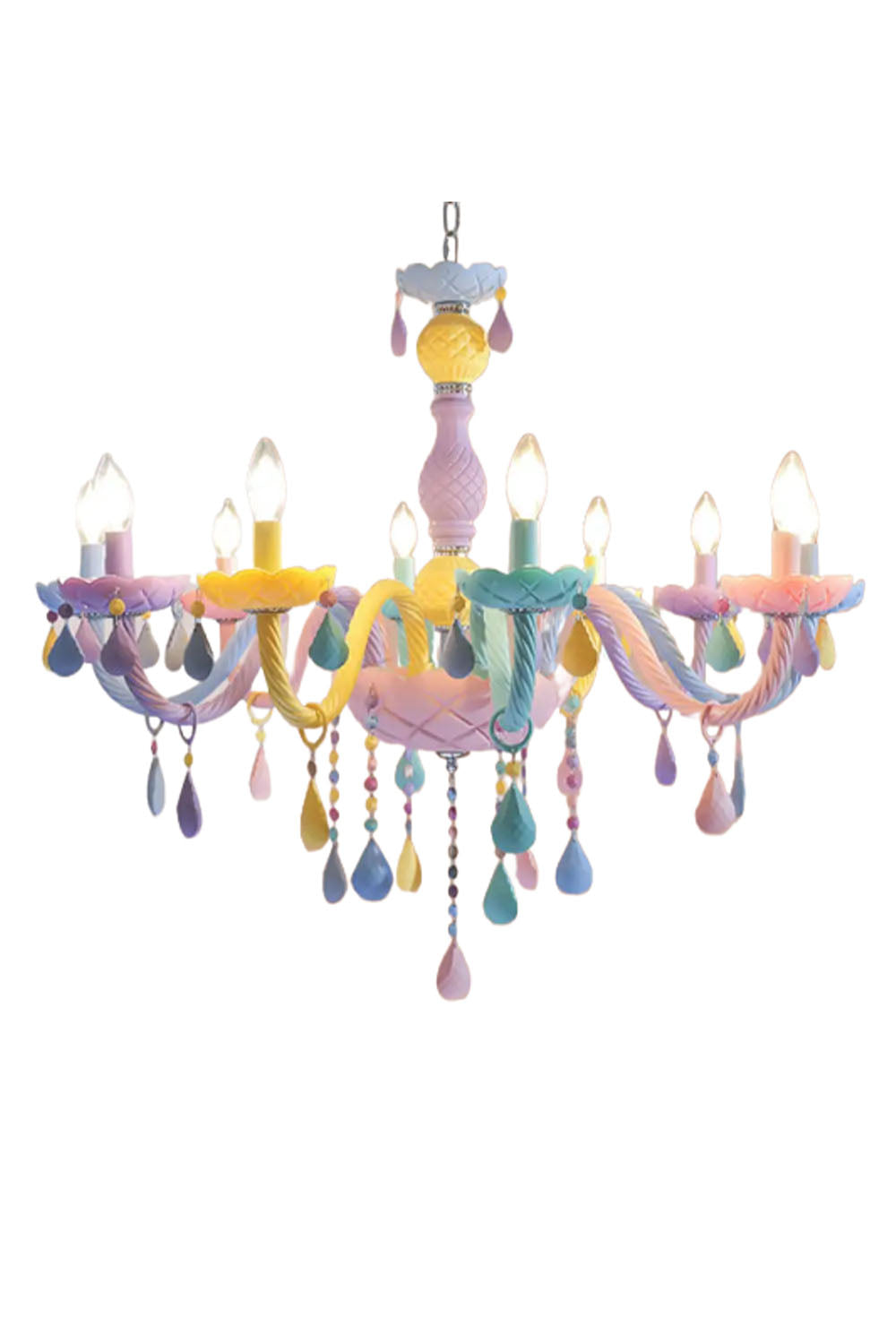 Macaron Children's Candle Chandelier - view 11 | morylighting