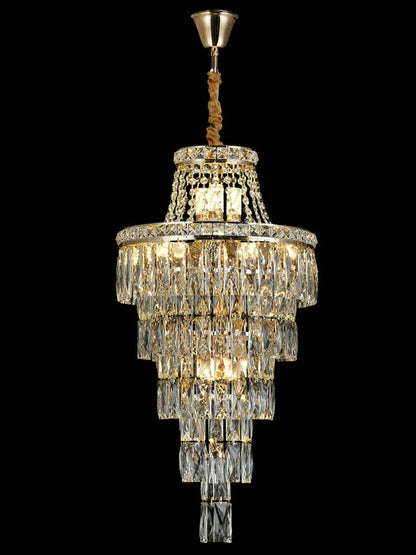 Morylighting Grand Radiance Tiered Round Crystal Chandelier - Background Shot