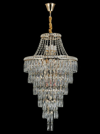 Morylighting Grand Radiance Tiered Round Crystal Chandelier - Background Shot