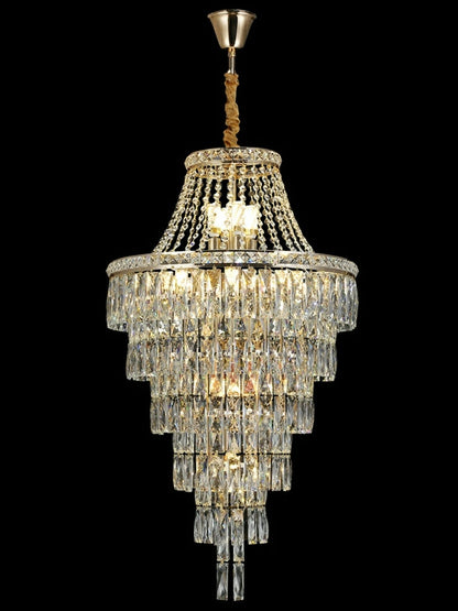 Morylighting Grand Radiance Tiered Round Crystal Chandelier - Background Shot