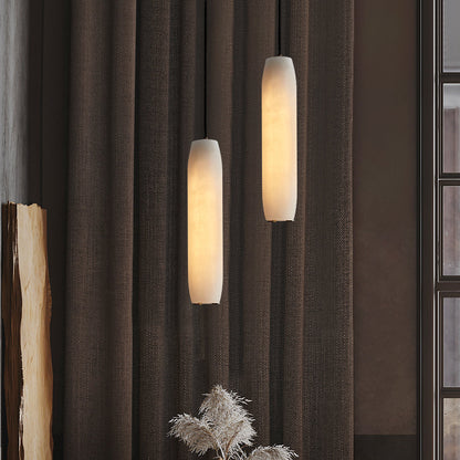 Marble Alabaster Flute Pendant Light
