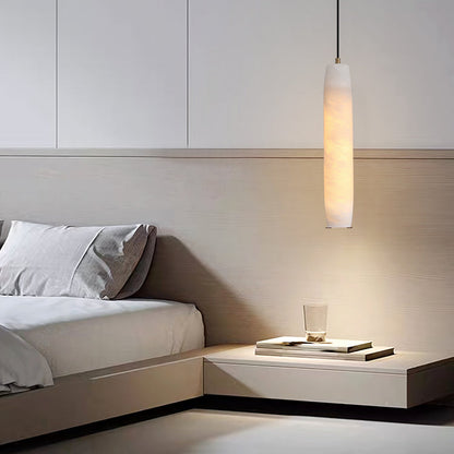 Marble Alabaster Flute Pendant Light