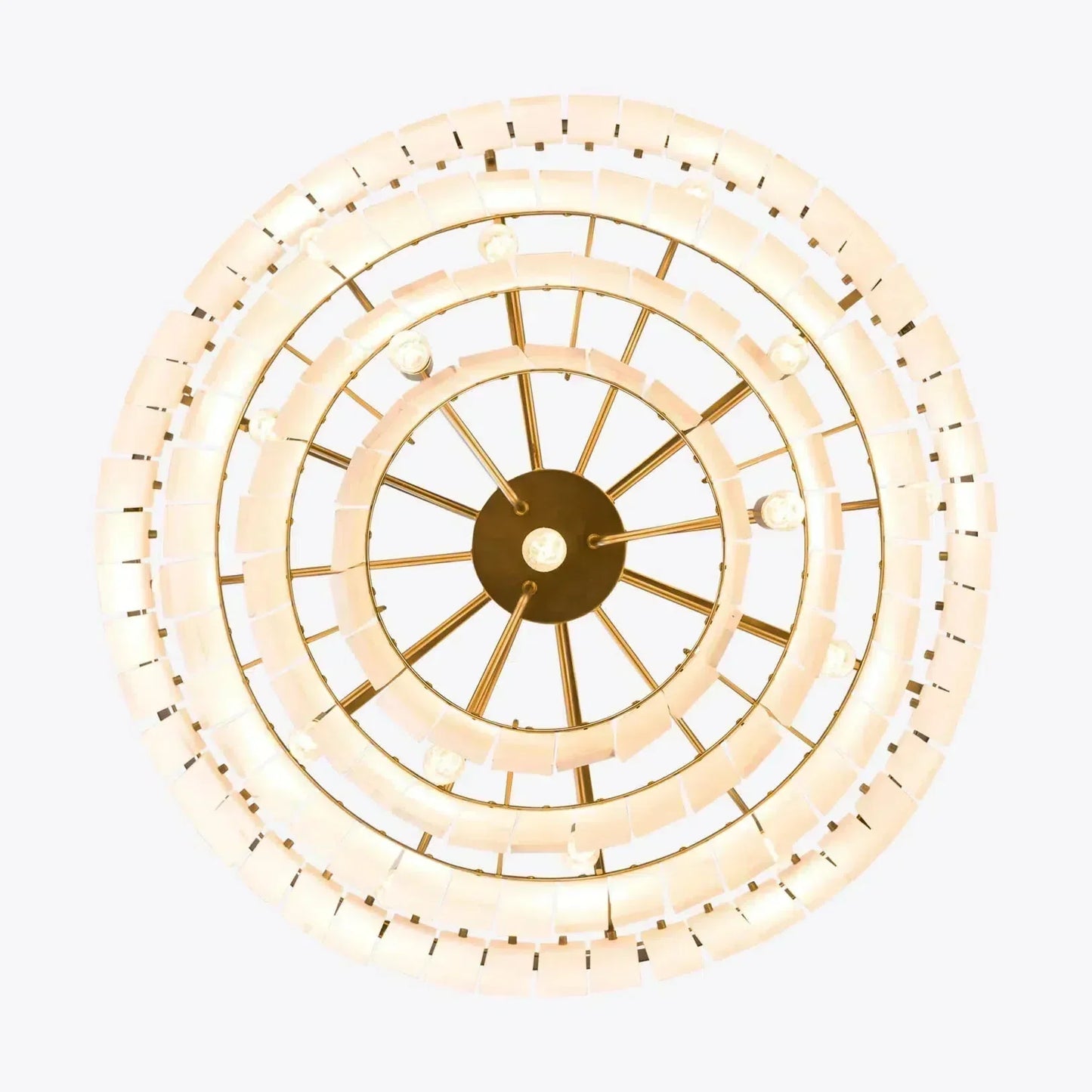 Modern Alabaster Tiered Chandelier - morylighting