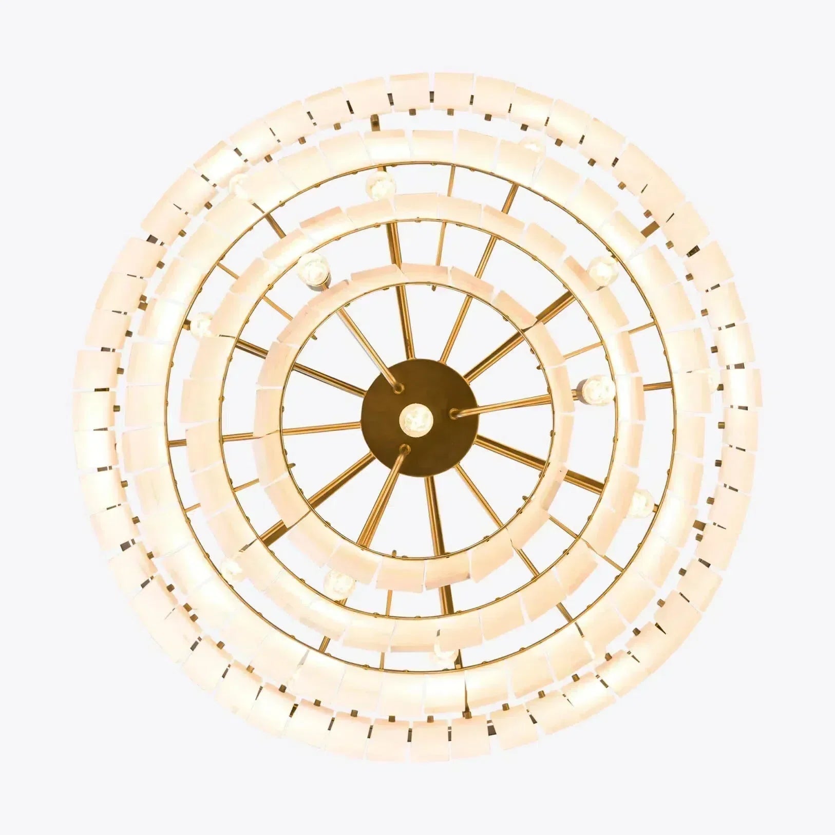 Modern Alabaster Tiered Chandelier - morylighting